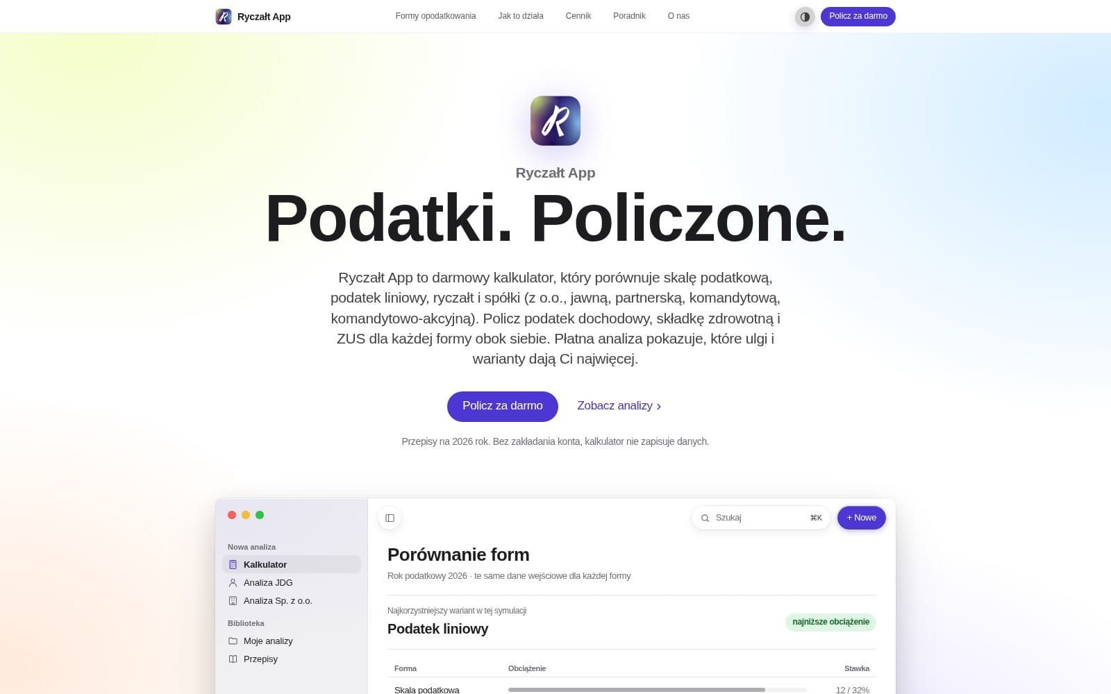 Ryczałt screenshot